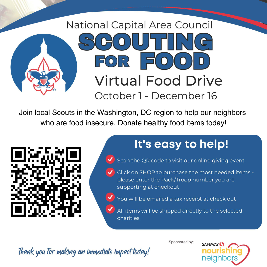 Give To Scouting For Food National Capital Area Council 9141